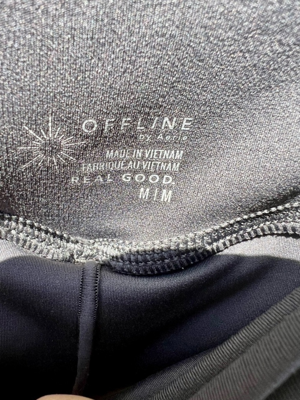 NWOT Aerie Offline Real Good Shorts Flowy Athletic double-layer Charcoal Grey M - Picture 3 of 4